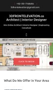 How 3dfrontelevation.co looks like on a mobile device such as an iPhone.