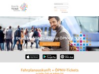 Desktop screenshot for handyticket.de