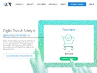 Desktop screenshot for siftscience.com