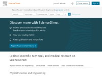 Desktop screenshot for sciencedirect.com