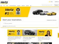 Desktop screenshot for hertz.com