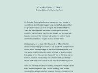 Desktop screenshot for mychristianclothing.com