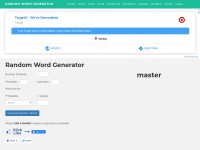 Desktop screenshot for randomwordgenerator.com