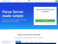 Desktop screenshot for back4app.com