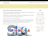 Desktop screenshot for top10google.net