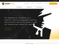 Desktop screenshot for shadowserver.org