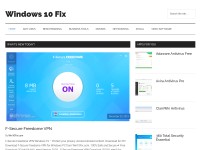 Desktop screenshot for win10fix.com