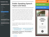 Desktop screenshot for myspeechclass.com