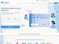 Desktop screenshot for deskpro.com