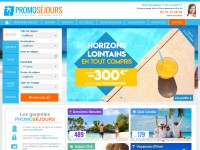 Desktop screenshot for promosejours.com