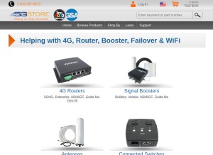 How 3gstore.com looks like on a tablet such as an iPad.