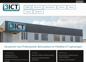 How 3ict.nl looks like on a tablet such as an iPad.