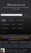 How 3movierulz.ws looks like on a mobile device such as an iPhone.
