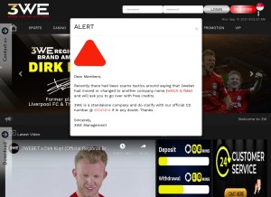 How 3wesg.com looks like on a tablet such as an iPad.