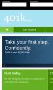 How 401k.com looks like on a mobile device such as an iPhone.