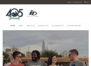 How 405threads.com looks like on a tablet such as an iPad.