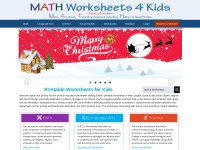 Desktop screenshot for mathworksheets4kids.com