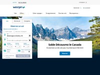 Desktop screenshot for westjet.com