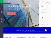 Desktop screenshot for manulife.com