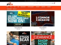 Desktop screenshot for proamsports.ca