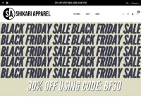 Desktop screenshot for shikari-apparel.com