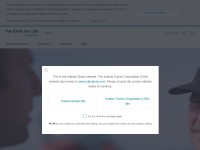 Desktop screenshot for kubota.com