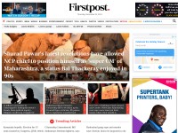 Desktop screenshot for firstpost.com
