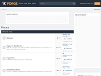 Desktop screenshot for minecraftforge.net