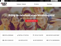 Desktop screenshot for quicknet.se
