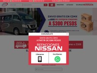 Desktop screenshot for refaccionarianissan.com.mx