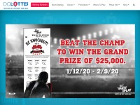 Desktop screenshot for dclottery.com