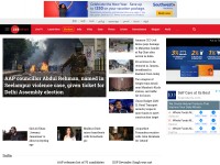 Desktop screenshot for zeenews.com