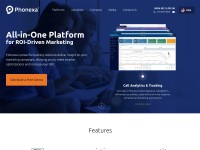 Desktop screenshot for phonexa.com