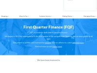 Desktop screenshot for firstquarterfinance.com
