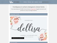 Desktop screenshot for fontspace.com