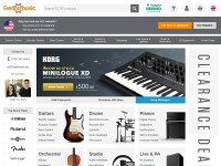 Desktop screenshot for gear4music.com