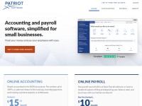 Desktop screenshot for patriotsoftware.com