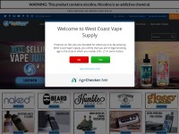 Desktop screenshot for westcoastvapesupply.com