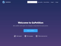 Desktop screenshot for gopetition.com