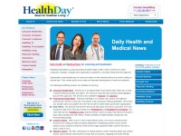 Desktop screenshot for healthday.com
