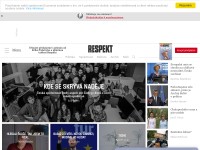 Desktop screenshot for respekt.cz