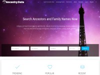 Desktop screenshot for ancestrydata.com