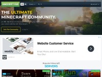 Desktop screenshot for minecrafthub.com