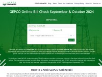 Desktop screenshot for gepcoonlinebil.pk