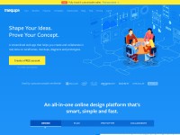 Desktop screenshot for moqups.com