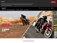 Desktop screenshot for triumphmotorcycles.com