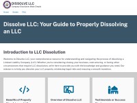 Desktop screenshot for dissolvellc.org