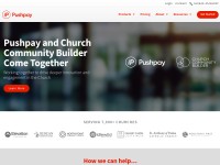 Desktop screenshot for pushpay.com