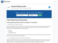 Desktop screenshot for rhymer.com