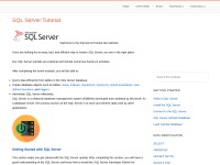 Desktop screenshot for sqlservertutorial.net